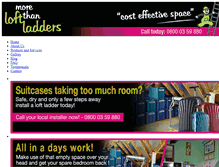 Tablet Screenshot of morethanloftladders.com